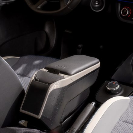 RATI ARMSTER 2 Armlehne DACIA LOGAN 2017-2020  [grau,vegan Leder,12V Kabel]