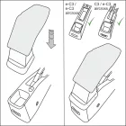 RATI ARMSTER S Armlehne CITROEN E-C3 2024-  [schwarz,vegan Leder]