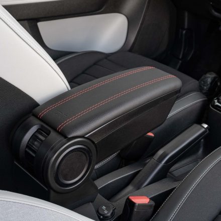 RATI ARMSTER 3 Armlehne CITROEN E-C3 2024-  [schwarz,vegan Leder,rote Nähte]