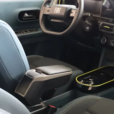 RATI ARMSTER 2 Armlehne FIAT GRANDE PANDA HYBRID 2024-  [grau,vegan Leder]