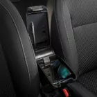 RATI ARMSTER 3 Armlehne sitzmontage DACIA DOKKER 2015-2020 mit Original-Ellbogenstütze [schwarz,vegan Leder,PP]