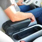 RATI ARMSTER 3 Armlehne sitzmontage DACIA DOKKER 2015-2020 mit Original-Ellbogenstütze [schwarz,vegan Leder,PP]