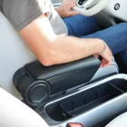 RATI ARMSTER 3 Armlehne sitzmontage DACIA DOKKER 2015-2020 mit Original-Ellbogenstütze [schwarz,vegan Leder,usb, PP]