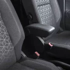 RATI ARMSTER 3 Armlehne sitzmontage SMART EQ FORFOUR 2017-2024 ohne Original-Ellbogenstütze [schwarz,vegan Leder]